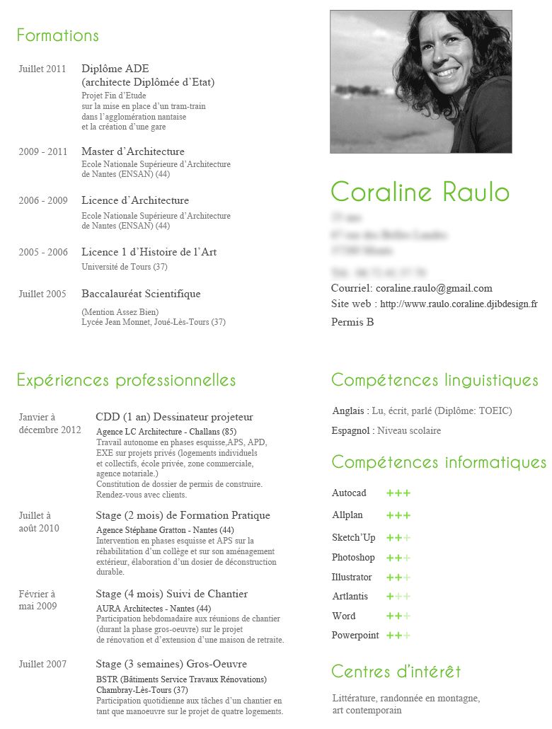 CV Coraline Raulo